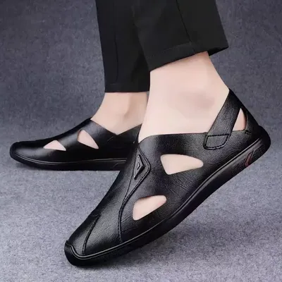 MEN'S SUMMER LEATHER BREATHABLE SHOES